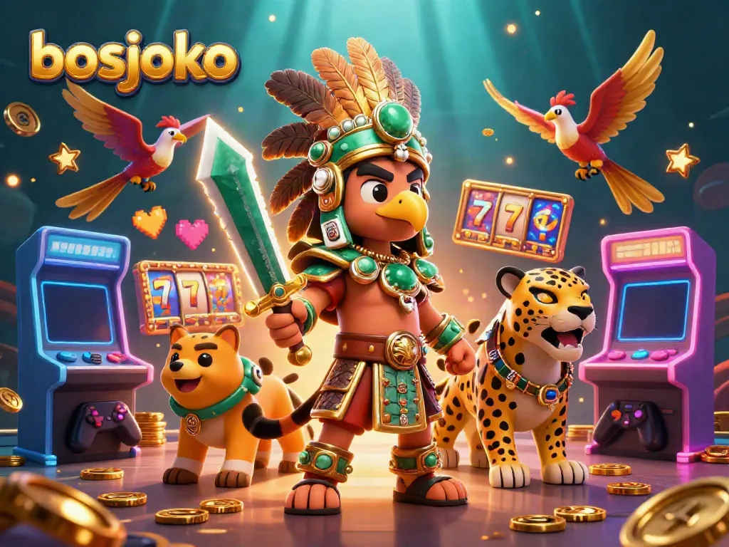 Engage with the thrilling bosjoko gaming experience featuring warriors, jackpots, and vibrant casino elements.