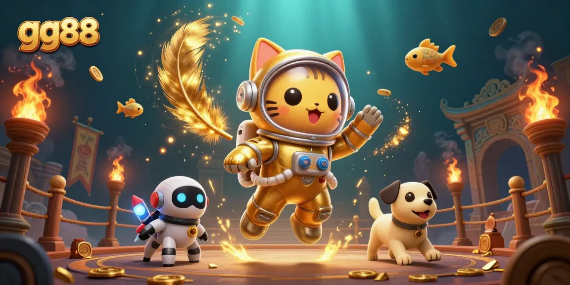 Experience thrilling bets and epic fights at gg88, showcasing a dynamic cartoon-style battle arena.