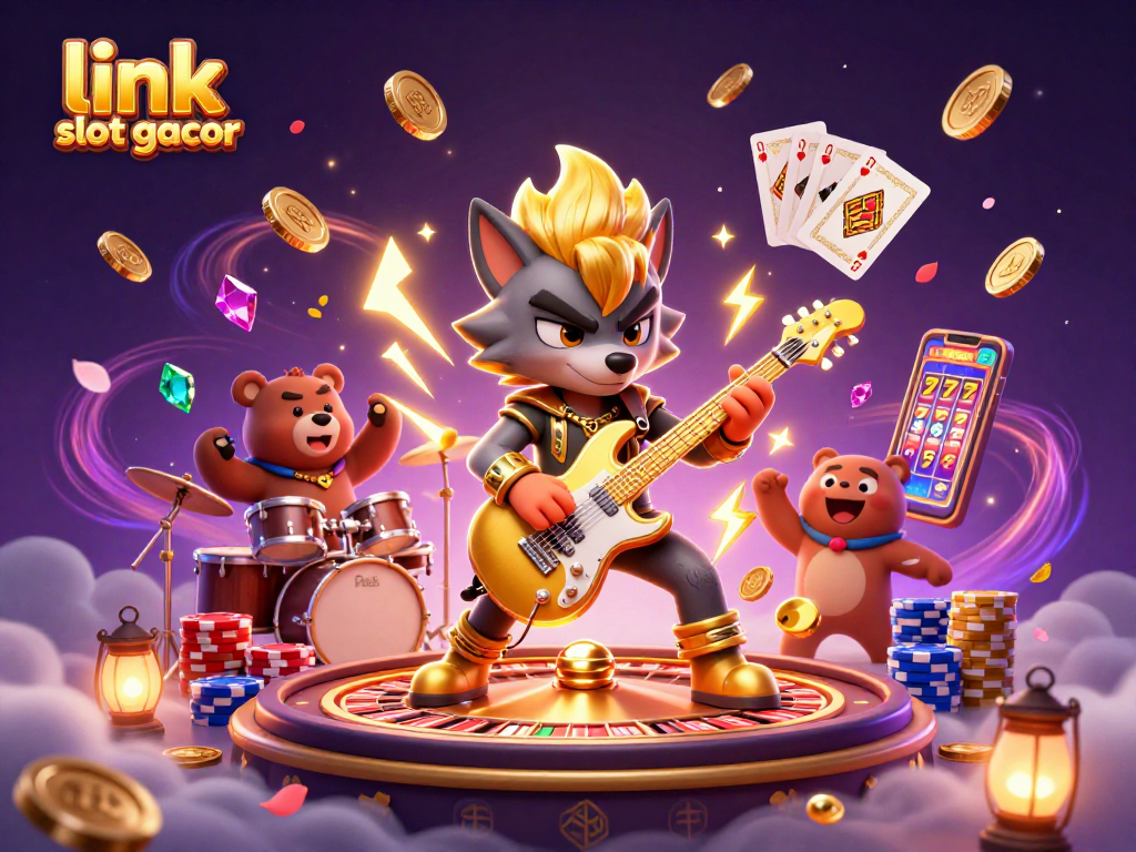 Nikmati keseruan permainan di link slot gacor yang menampilkan karakter kartun 3D di kasino.
