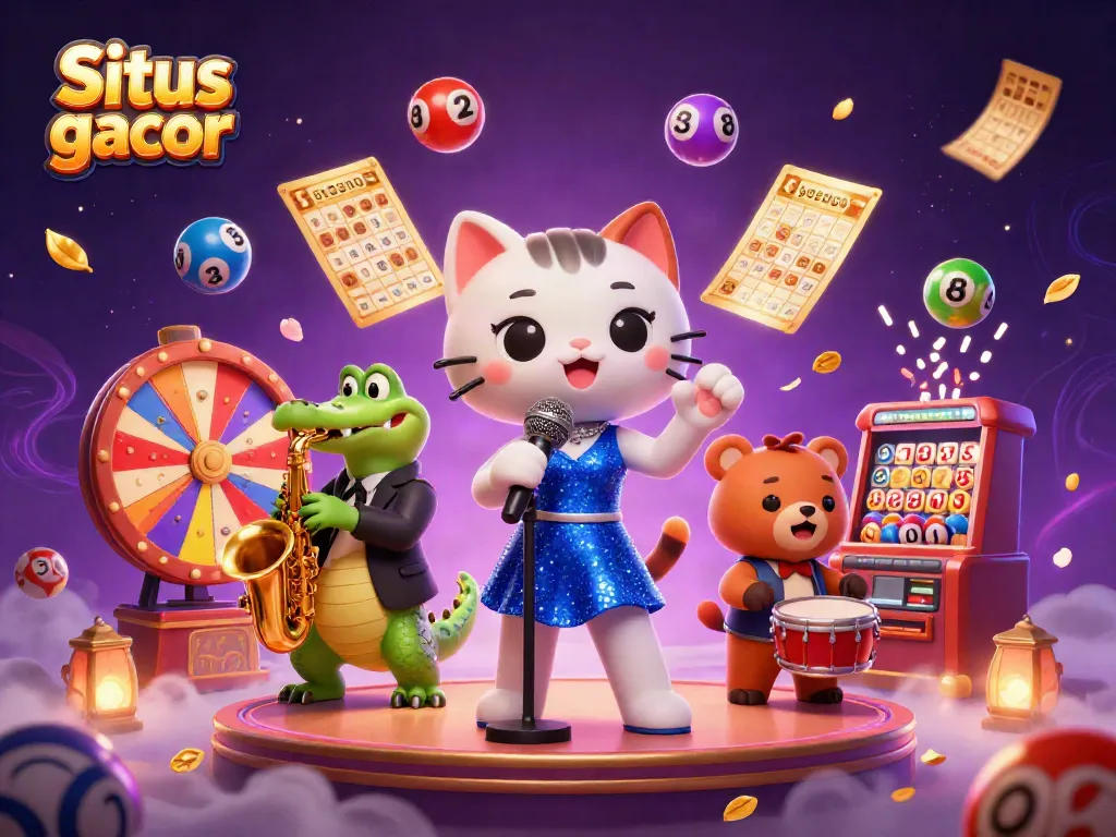 Engage in exciting gameplay at Situs slot gacor featuring lively casino characters and vibrant game elements.