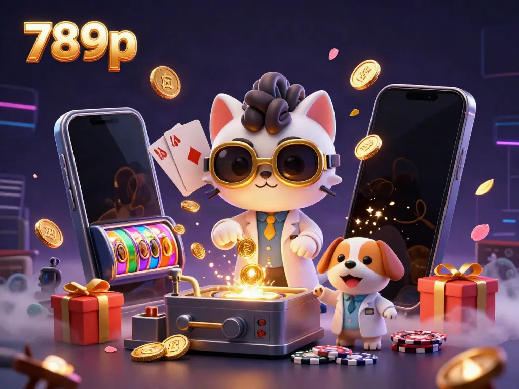Experience the excitement of 789p casino with vibrant casino elements and engaging characters.