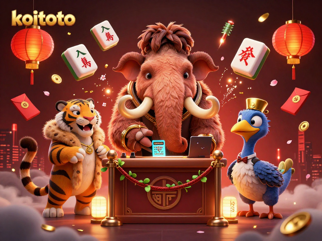 Gambar koitoto menunjukkan bouncer mamut sutra dan tamu VIP di kasino.