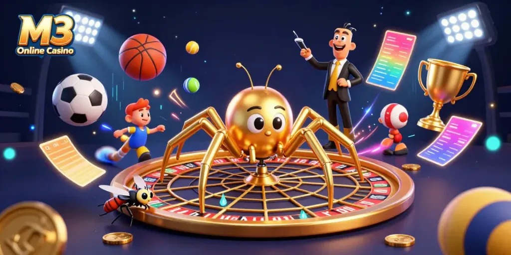 Engage in thrilling gameplay at M3 Online Casino with dynamic sports elements and casino action.