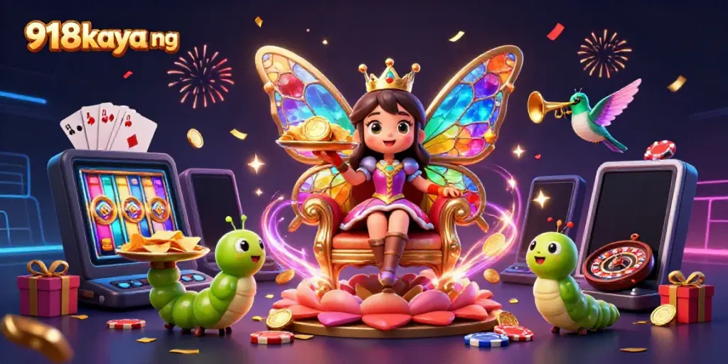 Experience the excitement of 918kaya png with vibrant 3D characters and gambling elements.