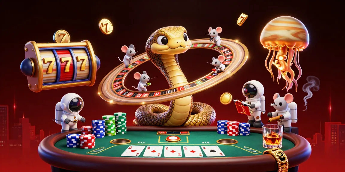 Experience thrilling betting on luongsontv with astronaut mice at a cosmic roulette wheel.