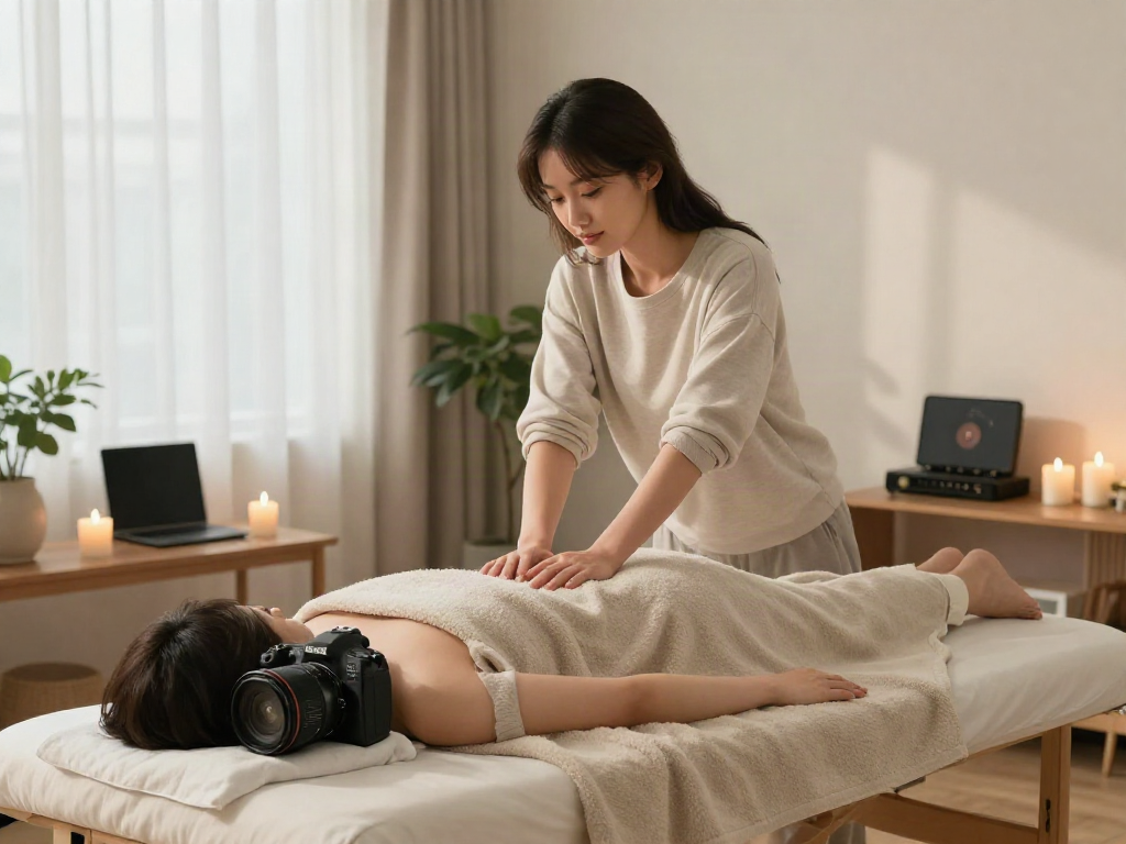 Experience 강북출장마사지 in a tranquil home setting with soothing ambiance and comfort.