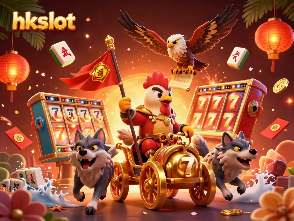 Engage with the exciting hk slot scene featuring dynamic characters and vibrant elements of luck and fortune.