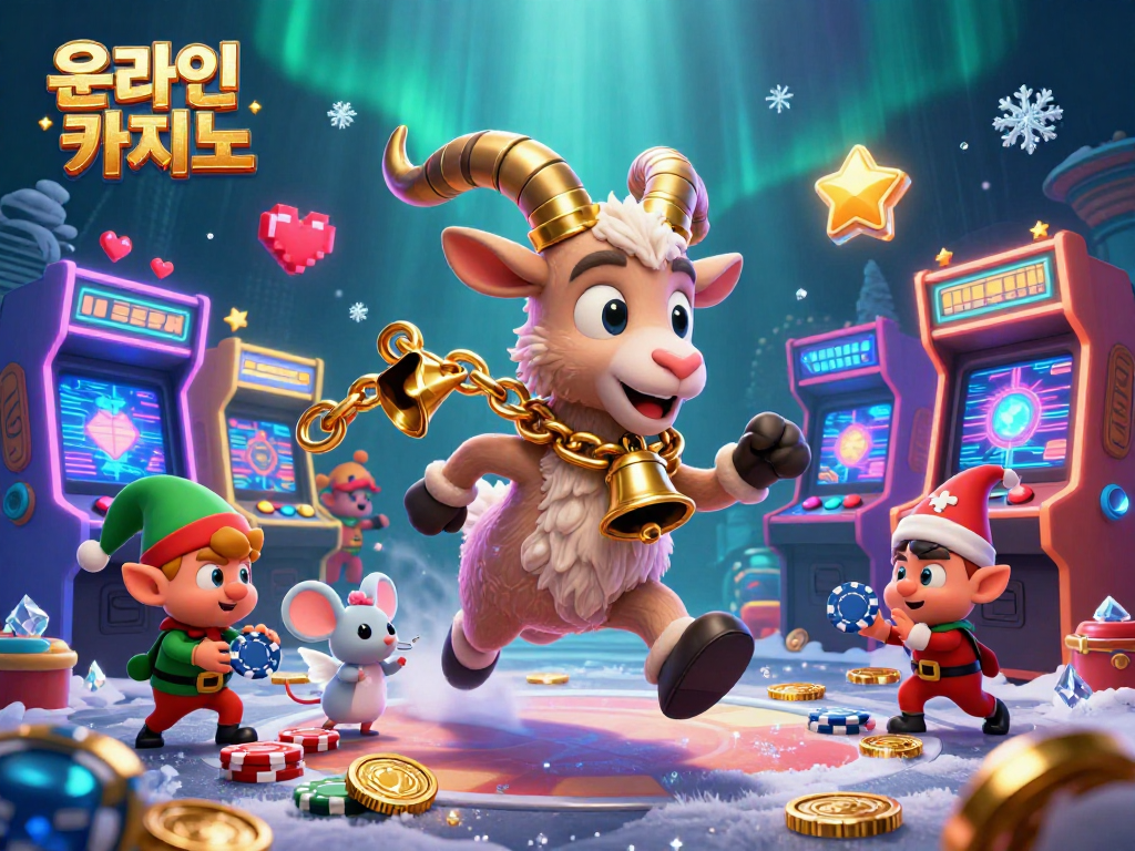 온라인카지노에서 생생한 실시간 게임을 즐기는 독특한 분위기를 담은 3D 일러스트