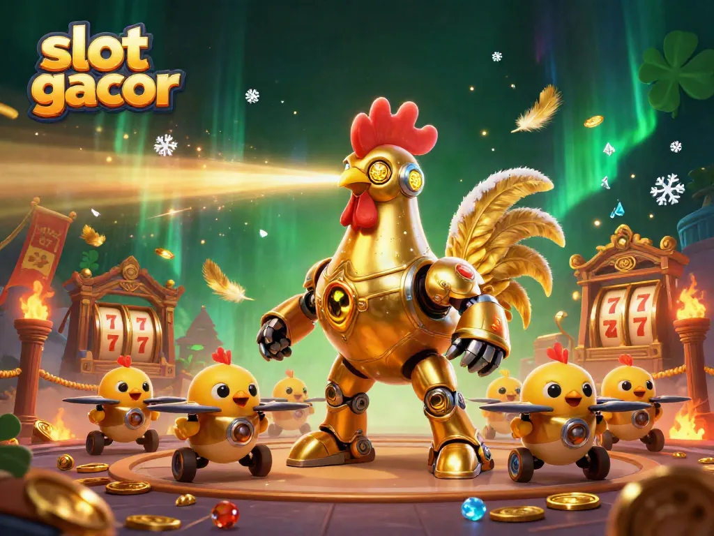 Experience thrilling gameplay with the slot gacor featuring a vibrant scene full of gold and excitement.