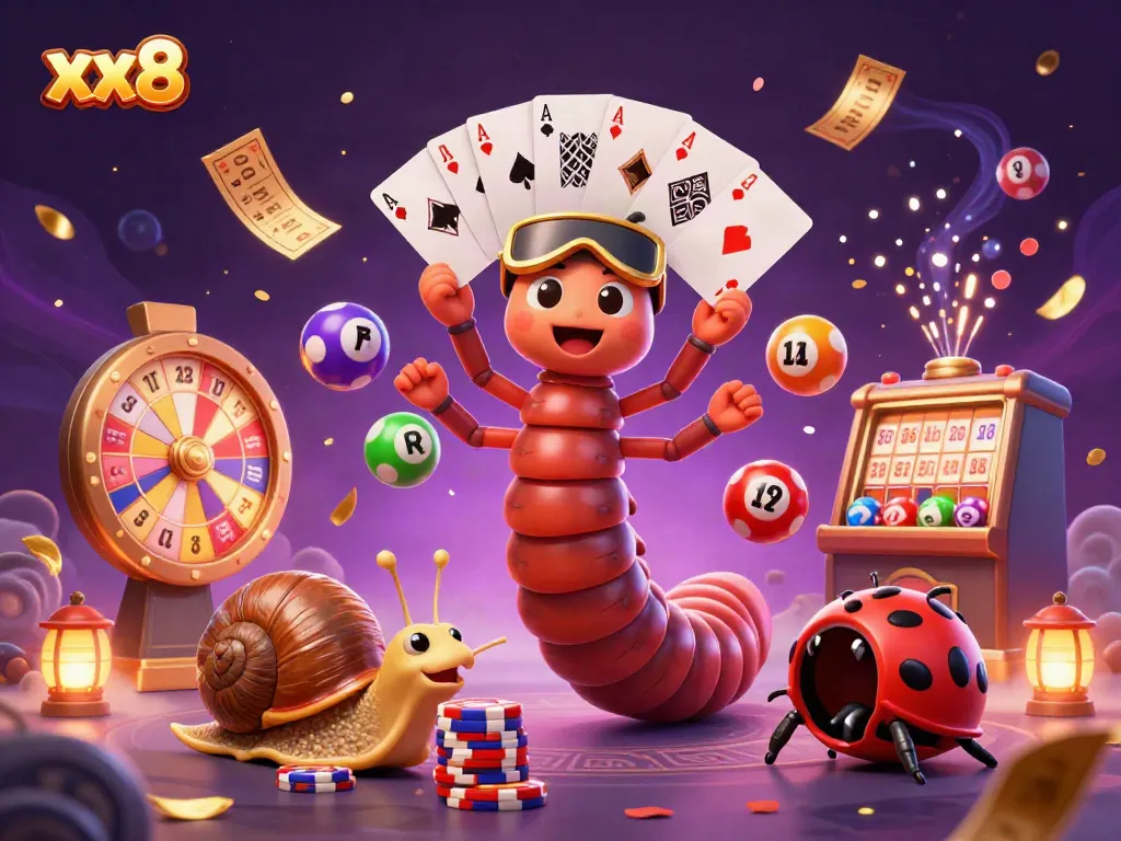 Engage in exhilarating gameplay at xx8 with colorful lottery elements and vibrant casino excitement.