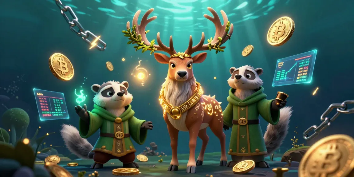Experience SHBET's dynamic gaming scene with a lively 3D illustration showcasing magical characters and crypto elements.