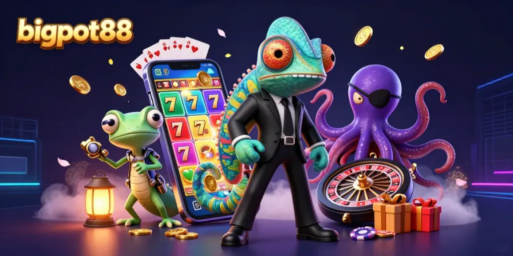 Menghadirkan bigpot88 di dunia slot dengan detail spektakuler, karakter dan elemen permainan menggairahkan.