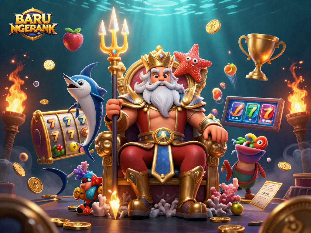 Experience BARU NGERANK's upgraded slot gaming with vibrant graphics and dynamic characters.