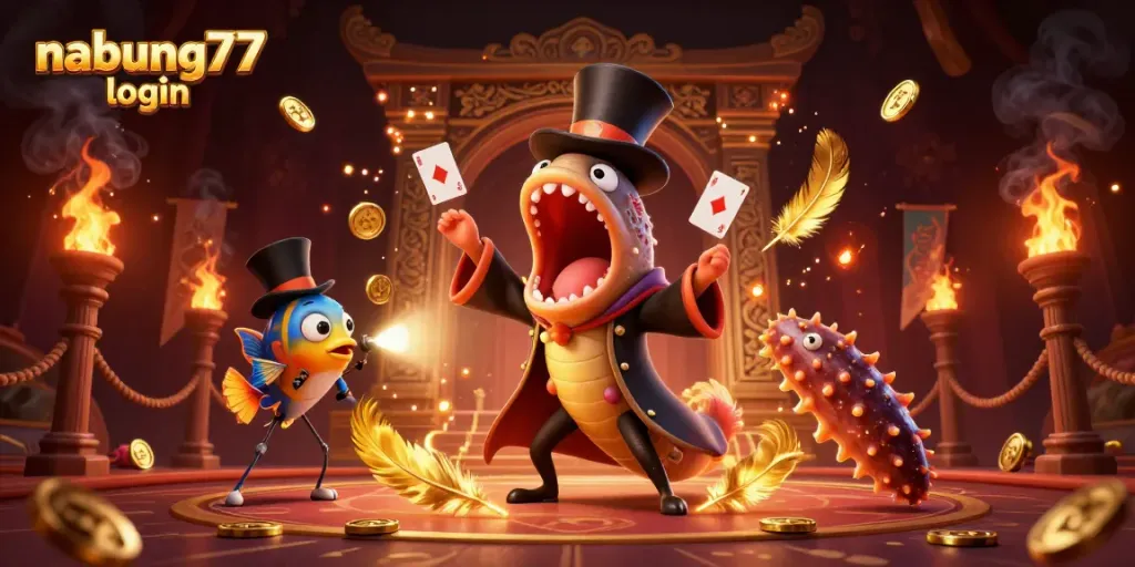 Engage with the vibrant world of nabung77 login featuring magical creatures in a casino atmosphere.