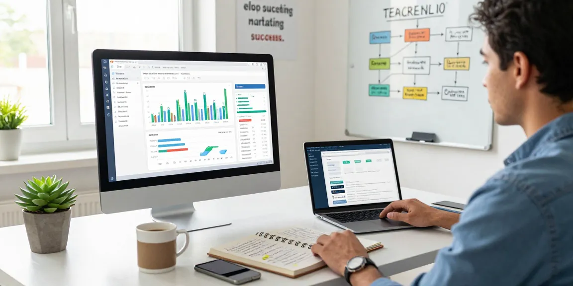Optimizing pbn links for ranking in a vibrant digital marketing workspace with performance metrics.